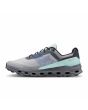 Zapatillas para trail running On Cloudvista Alloy-Black grises y negras para hombre izquierda