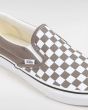 Zapatillas sin cordones Vans Classic Slip-On Color Theory Checkerboard Grises y Blancas elástico