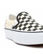 Zapatillas Vans de plataforma Classic Slip-On con estampado checkerboard etiqueta 