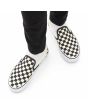 Zapatillas Vans de plataforma Classic Slip-On con estampado checkerboard puestas