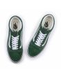 Zapatillas Vans Old Skool Color Theory Verdes con banda lateral blanca para hombre superior