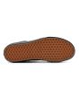 Zapatillas Vans Altas Sk8 Hi de lona negras con banda lateral sidestripe en color negro suela
