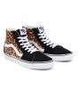 Zapatillas de caña alta Vans SK8-Hi en color negro y blanco con estampado de leopardo