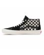 Zapatillas de Skate Vans Grosso Mid negras con estampado checkerboard para hombre izquierda