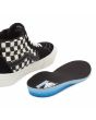 Zapatillas de Skate Vans Grosso Mid negras con estampado checkerboard para hombre plantilla