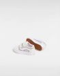 Zapatillas Vans con cierre de velcro Old Skool V Ballet Skaticorn Blanco-Rosa para bebé 1-4 años suela waffle