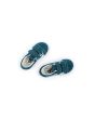 Zapatillas para bebé Vans Old Skool V Color Theory Deep Teal con velcro superior