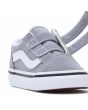 Zapatillas para bebé Vans Old Skool V Color Theory grises con velcro cierre
