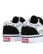 Zapatillas para bebé Vans TD Old Skool V Dalmatian negras y blancas con velcro posterior
