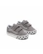 Zapatillas Vans TD Old Skool Reflective Sidestripe grises con velcro para bebé 1 a 4 años frontal