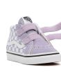 Zapatillas Vans Sk8-Mid Reissue V Checkerboard con cierre de velcro lavanda para bebé 