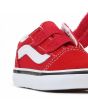 Zapatillas Vans TD Old Skool rojas con velcro para niños de 1 a 4 años cierre