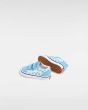 Zapatillas con cierre adherente Vans Old Skool V Color Theory Checkerboard Azules para bebé 1-4 años suela waffle