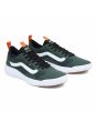 Zapatillas Vans UltraRange verdes con banda lateral blanca frontal