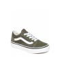 Zapatillas Vans UY Old Skool verdes con banda lateral blanca para niño 4 a 8 años frontal