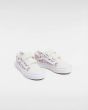 Zapatillas con cierre de velcro Vans Old Skool V Unicorn Blancas y Rosas para niño/a 4-8 años frontal