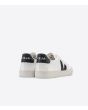 Zapatillas ecológicas Veja Campo Chromefree blancas con detalles en negro Unisex posterior
