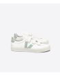 Zapatillas ecológicas Veja Recife Chromefree con cierre de velcro blancas con detalles en verde Unisex