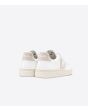 Zapatillas de cuero Veja V-12 Leather White Sable Unisex posterior