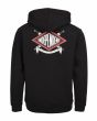 Sudadera con capucha y cremallera Independent Turn and Burn Negra para hombre posterior