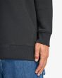 Hombre con sudadera de capucha tipo chaqueta Billabong Foundation Negra bolsillo