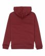 Sudadera con capucha y cremallera Element Cornell Classic Boy Granate para niños de 8 a 16 años posterior