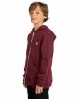 Niño con Sudadera de capucha y cremallera Element Cornell Classic Boy Granate lateral
