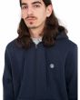 Hombre con Sudadera de capucha y cremallera Element Cornell Classic Azul Marino logo bordado