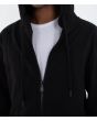 Hombre con sudadera de capucha y cremallera Hurley Nazaré Negra Zip