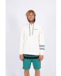 Sudadera con capucha y cremallera Hurley Oceancare Totem blanca para hombre