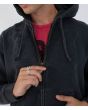 Hombre con Sudadera de capucha y cremallera Hurley Travis Barker Bones Negra cremallera abierta