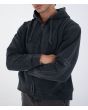 Hombre con Sudadera de capucha y cremallera Hurley Travis Barker Bones Negra silueta esqueleto