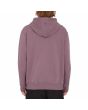 Hombre con Sudadera de capucha y cremallera Volcom Single Stone Bordeaux Brown posterior