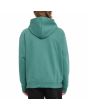 Hombre con sudadera de capucha y cremallera Volcom Single Stone Sea Green posterior