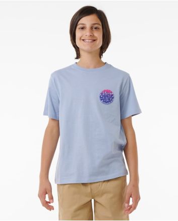 Niño con camiseta de manga corta Rip Curl Wetsuit Icon Kids Azul 