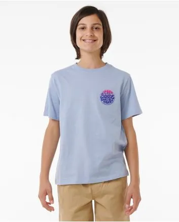Niño con camiseta de manga corta Rip Curl Wetsuit Icon Kids Azul 