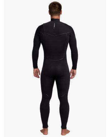 Hombre con traje de surf con cremallera en el pecho Quiksilver Marathon Sessions 5/4/3mm Negro