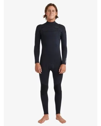 Hombre con traje de surf con cremallera en el pecho Quiksilver Everyday Sessions 5/4/3mm negro 