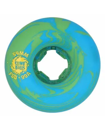 Ruedas de skate Slime Balls Greyson Fletcher Guest Chubbies 54mm 99a Green Blue Swirl