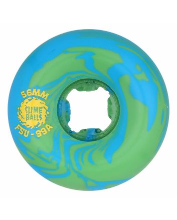 Ruedas Slime Balls Greyson Fletcher Vomit Mini 56mm 99a Green Blue Swirl – rueda de skate ancha con gráfico