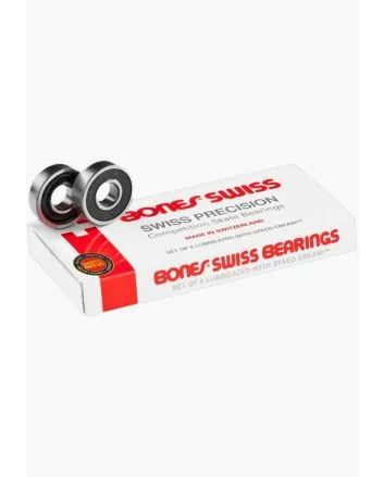 Rodamientos para skate Bones Bearings Swiss 7 Ball 608 8mm 8 Pack