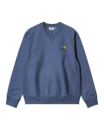 Sudadera Carhartt WIP American Script Sweatshirt Azul Iris para hombre
