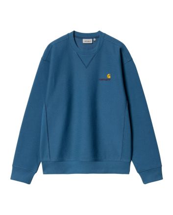 Sudadera Carhartt WIP American Script Sweatshirt Sodalite para hombre