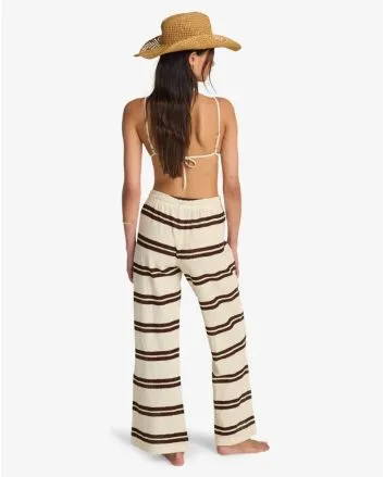 Mujer con Pantalón Playero Billabong Hot Stripe Teak