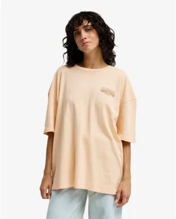 Mujer con Camiseta de manga corta Billabong Waterfall color melocotón