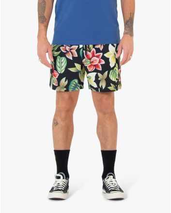Hombre con Bañador Boardshort Deus Ex Machina Step Off Mesh 17" Negro floral