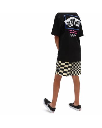Niño con Bañador Surfero Vans Skewed Checkerboard Amarillo 