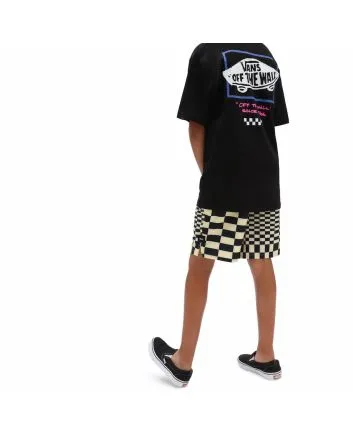 Niño con Bañador Surfero Vans Skewed Checkerboard Amarillo 