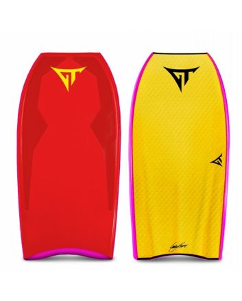 Tabla de Bodyboard GT Boards Mega-T Crescent Tail Rojo-Amarillo 41''/42''