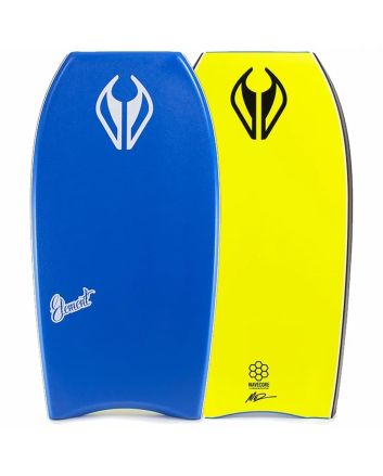 Tabla de Bodyboard NMD Element PE HD azul y amarilla